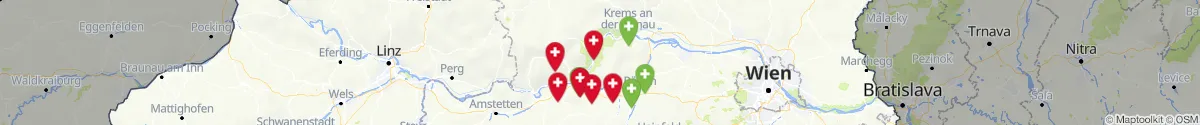 Kartenansicht für Apotheken-Notdienste in der Nähe von Aggsbach (Krems (Land), Niederösterreich)